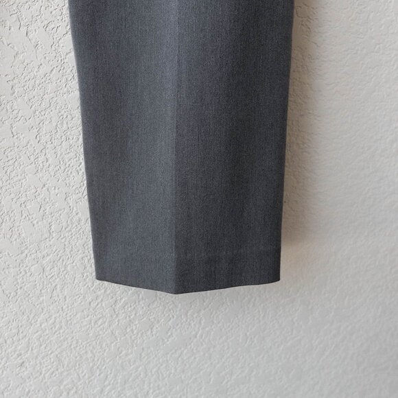 Ralph Lauren Womens Sz 16 Gray Straight Leg Dress Pants Slacks Silver Buckle - Picture 7 of 10